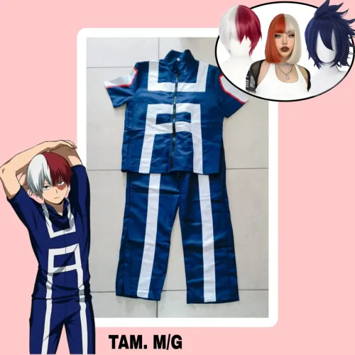 COSPLAY BOKU NO HERO UNIFORME ESPORTIVO COMPLETO - ESCOLHA SUA PERUCA NO CHAT