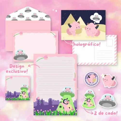 Kit de Papelaria Clefairy Tales