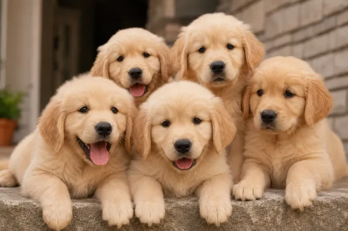 Golden Retriever Filhotes 12x no cartão