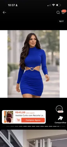 Vestido novo tamanho único 