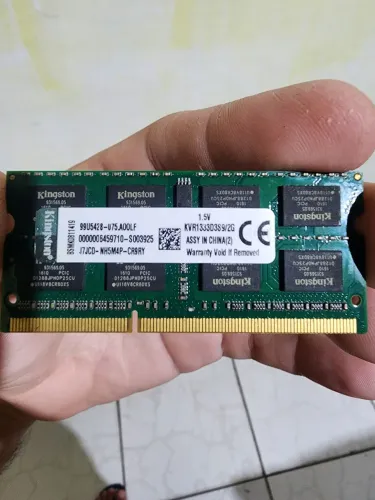 Memória ddr3 2gb 1333mhz notebook kingston