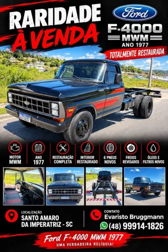 Ford F-4000 2.8 Turbo Intercooler Diesel 2P Manual 1977