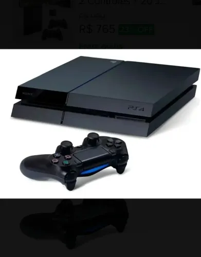 Playstation 4 com três controles e dois jogos!