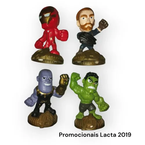 Lote promocional completo Vingadores - Lacta 2019