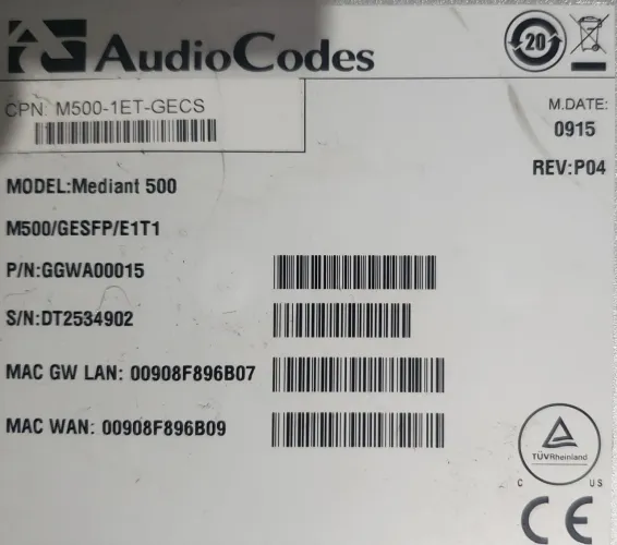 Áudio cores mediant500