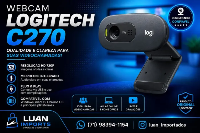 Webcam Logitech C270 lacrado