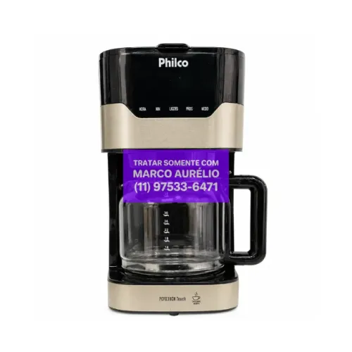 Cafeteira Elétrica Philco Painel Touch Relógio Timer 127V PCFD38CH - R$ 400