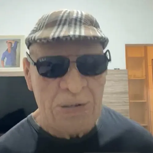 máscara de silicone super realista de velho