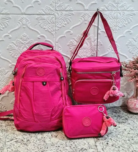 Kit mochila 3 peças