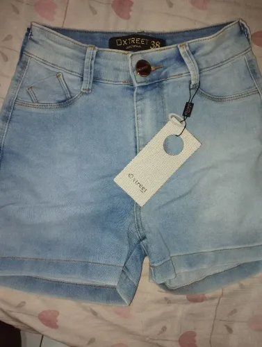 Short jeans com Lycra