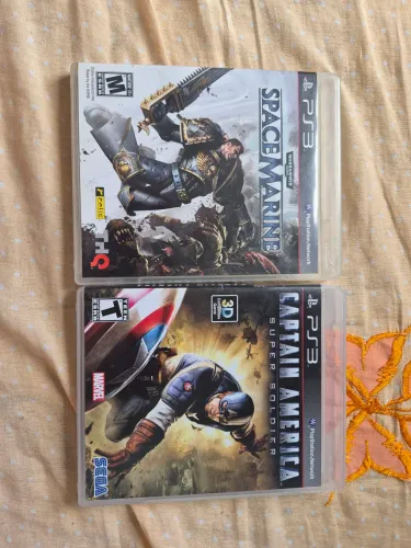 Jogos PS3 space marine e capitão América