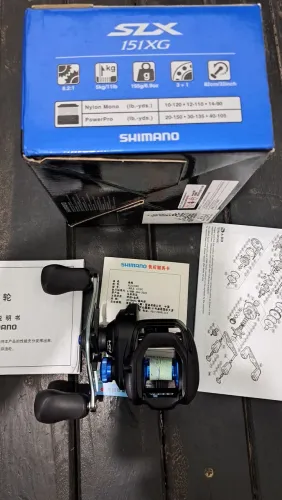 Carretilha shimano SLX 151 esquerda com rolamentos de cerâmicas