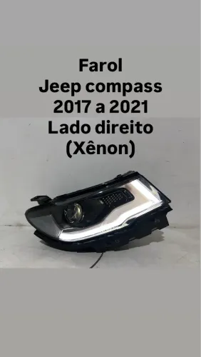 Farol Jeep compass 2017 18 19 20 2021 Ld novo original (xênon)