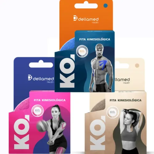 Bandagem elástica adesiva - Kinesio Tape 5cm x 5m NOVA LACRADA