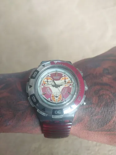 Relógio Swatch Aqua Chrono "Red Snapper"