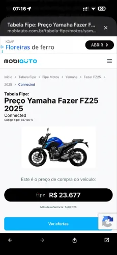 Vendo FZ25