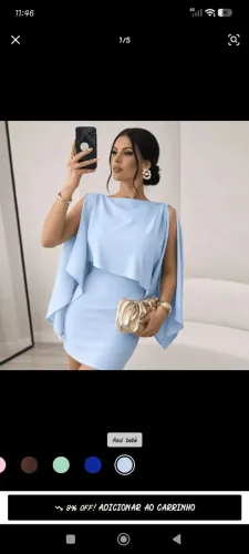 Vestido tomara que caia com bata.