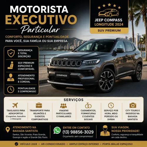 Motorista Executivo Particular | Jeep Compass Longitude 2024