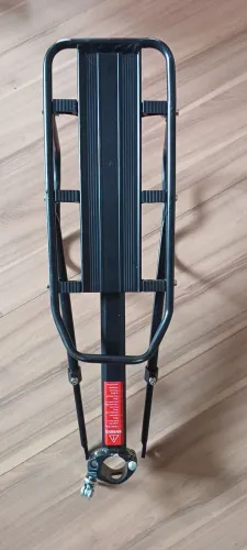 GARUPA <br>Bagageiro Traseiro Bike 50kg - Canote - Alumínio