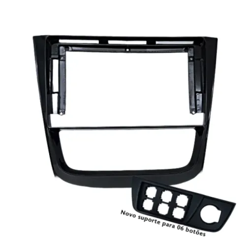 MOLDURA 9" VW GOL, SAVEIRO E VOYAGE G6 COM SUPORTE PARA 06 BOTÕES