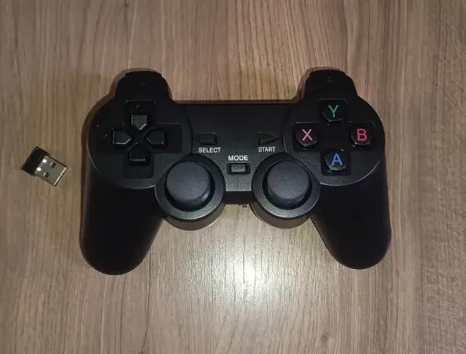 Controle Sem Fio Para Computador Notebook Com Receptor Usb Cor Preto