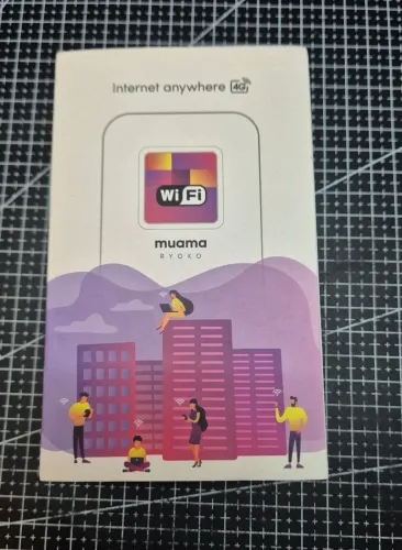 Roteador WiFi branco sem fio portátil banda larga móvel Muama Ryoko 4G-LTE