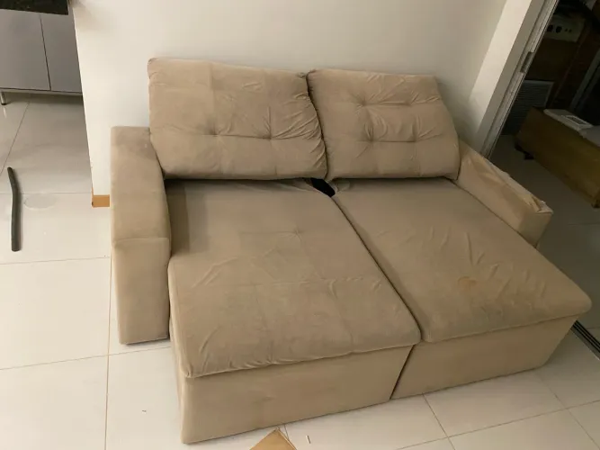 Sofá 2 lugares, reclinável e retrátil 