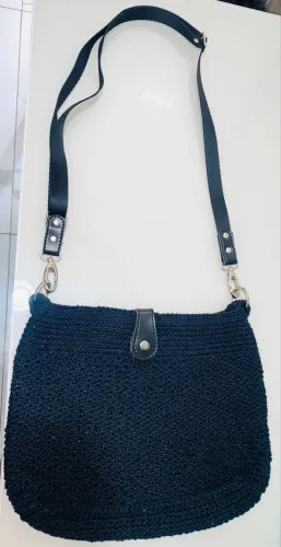 Bolsa crochê feito a mão 
