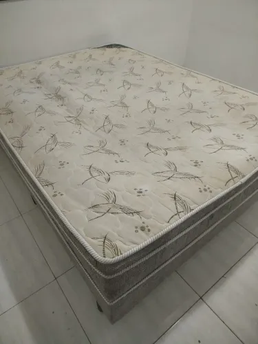 Cama box de casal conjugada molas ensacadas