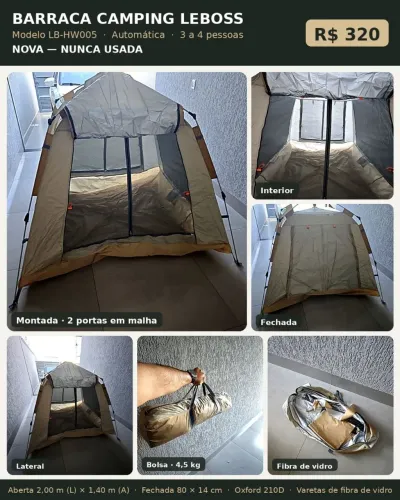 Barraca de camping LeBoss