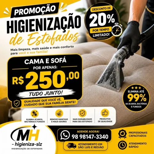Higienização de estofados