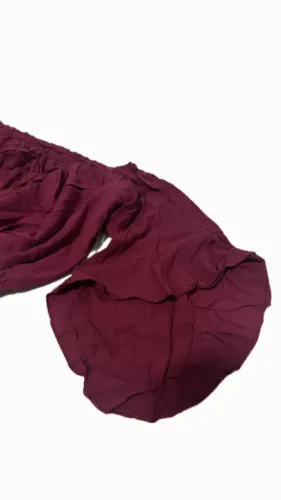 Cropped ciganinha vinho