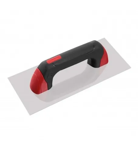 Desempenadeira de aço lisa c/cabo liso plástico Cortag 12X25,6CM