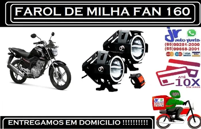 Par farol de milha Fan 160 projetor