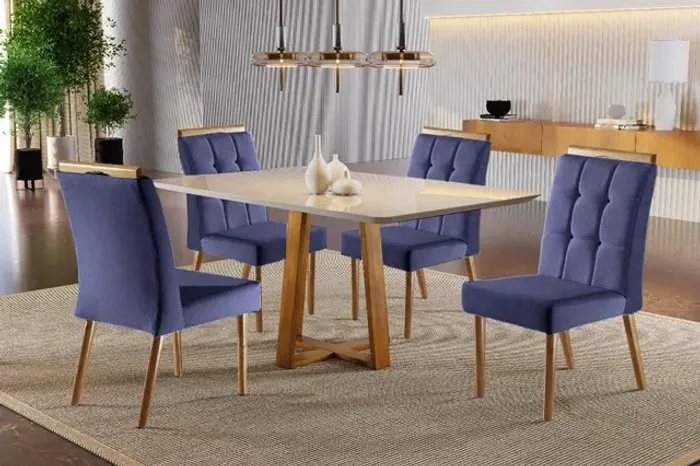 Mesa com 4 cadeiras Emily!! Tt618m