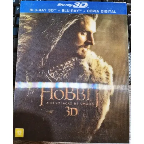 Blu-ray - Hobbit - A Desolação de Smaug - Edição 2D e 3D com Luva - Bluray Original