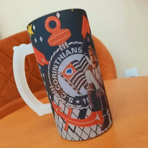 Canecas de Chopp de vidro jateado 