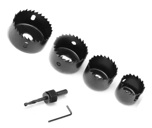 Kit Serra Copo Para Furadeira Madeira Marceneiro Com 6 Peças