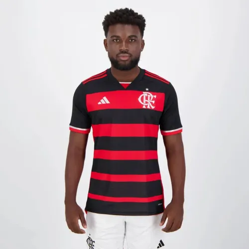 Camisa flamengo home 24/25 preta vermelho m g gg 2gg