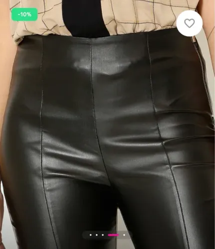 Calça Feminina Skinny resinada 