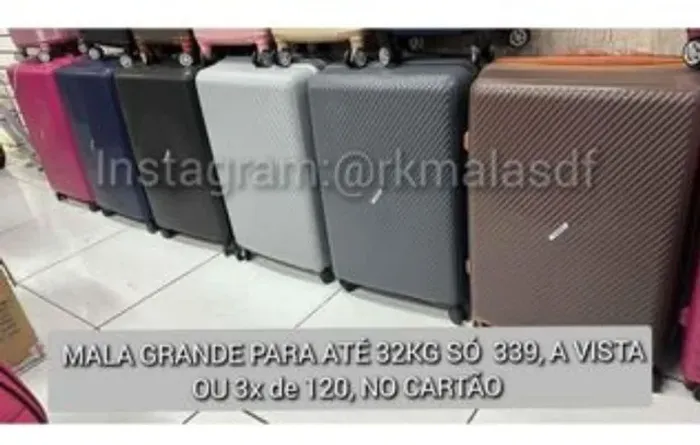MALA GRANDE PARA ATÉ 32KG COM EXTENSOR! PAGUE SÓ NA ENTREGA!