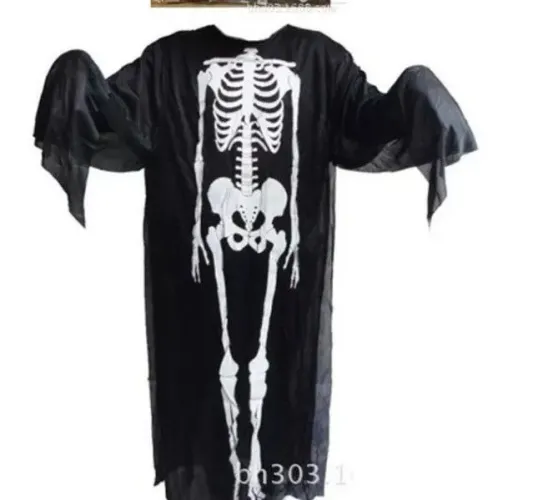 Fantasia Esqueleto/Caveira Halloween <br>