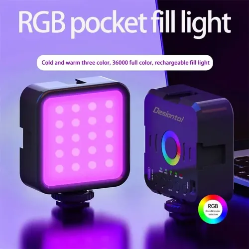 RGB LED VIDEO LIGHT MINI LED PROMOÇÃO 