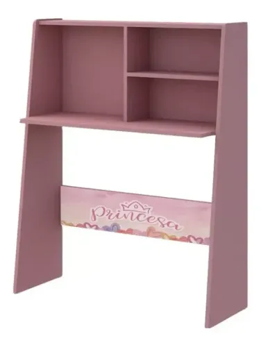 ESCRIVANINHA MDF ROSA DA PRINCESA EMBALADA NA CAIXA