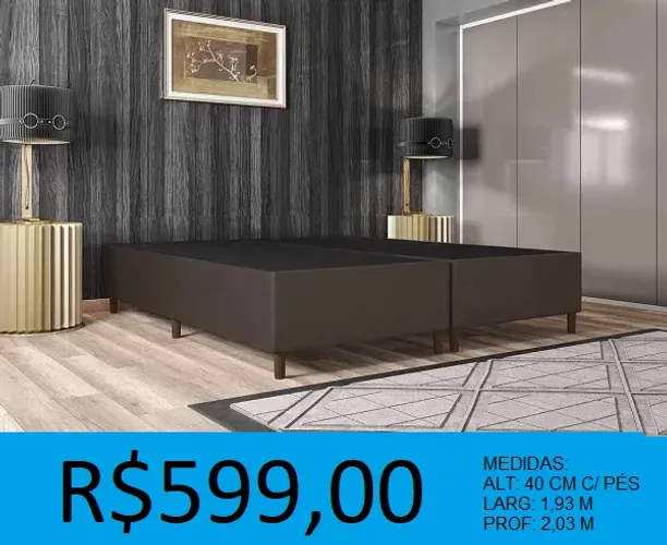 Base box King Size - Pronta entrega - compre hoje e receba amanha 