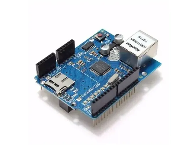 Arduino Ethernet Shield W5100 Rede Uno Slot Sd Card Wiznet  Automação Robotica COD-AM99  