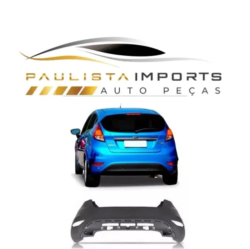 Parachoque Traseiro New Fiesta Hatch 2013 2014 2015 2016 ( Novo