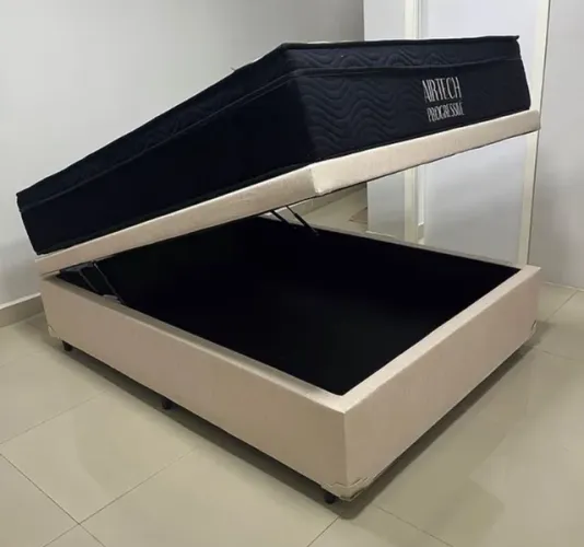 Colchão Ortobom + base bau pronta entrega