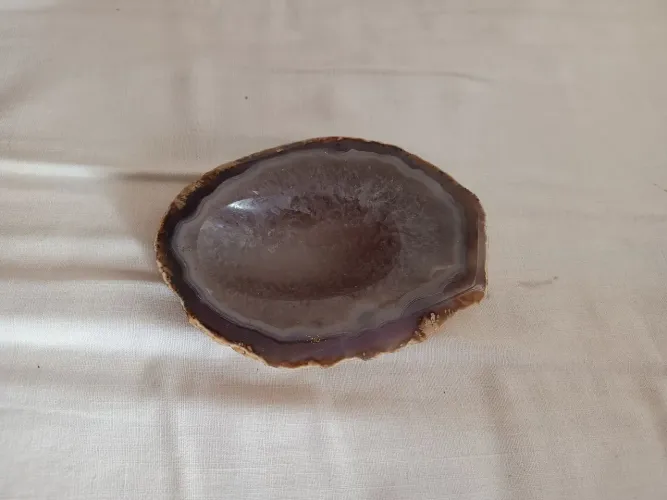 4 fatias de pedras naturais de ágata 