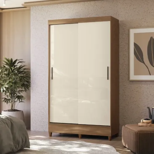 Guarda Roupa 2 Portas 2 Gavetas Fit (FAZEMOS ENTREGA DF E ENTORNO)
